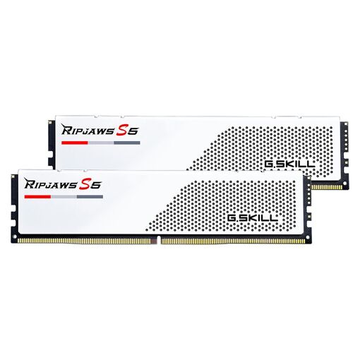 Memoria RAM G.Skill Ripjaws DDR5 de 32 GB (2x16 GB) 6000 MHz S5 Blanco K2 GSK F5-6000J3238F16GX2-RS5W