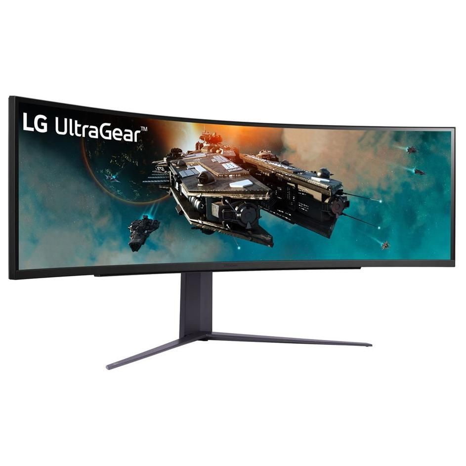 LG UltraGear 49GR85DC-B - 49" Curved LED Gaming Monitor - 5120 x 1440 Dual Quad HD @ 240Hz - VA - 450 cd/m² - 2500:1 - DisplayHDR 1000 - 1ms - 2xHDMI, DisplayPort