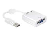 Delock VGA to DisplayPort Adapter, 12.5cm