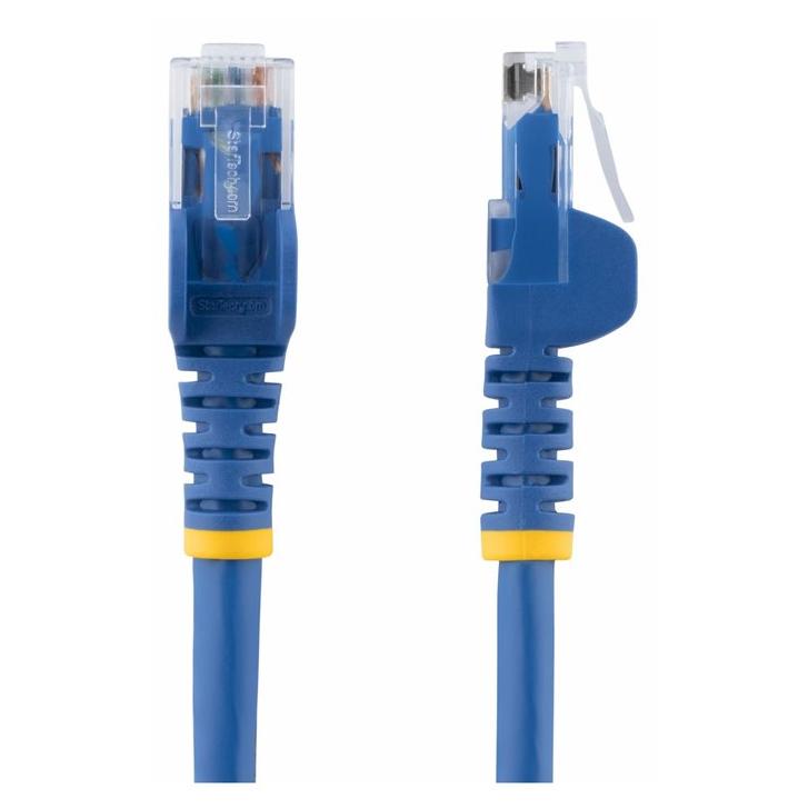 StarTech 75ft CAT6 Ethernet Cable, 10GbE, Snagless, PoE, Blue