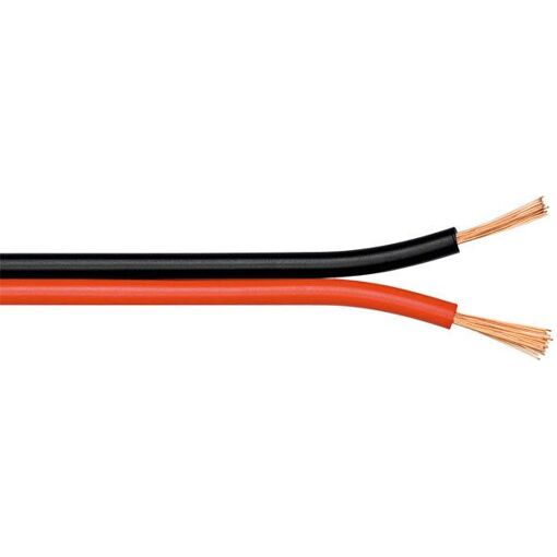 Wentronic Goobay Speaker Cable - 1.5mm², 100m, Black/Red