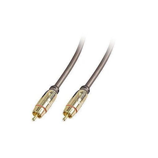Câble vidéo/audio Lindy Premium Gold 5 m, connecteurs RCA mâle-mâle