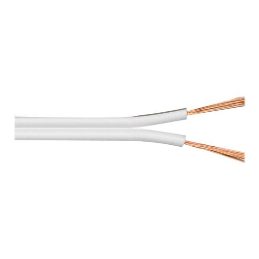 MicroConnect Speaker Cable - 1.5mm² - Bare Wire to Bare Wire - 10m - White
