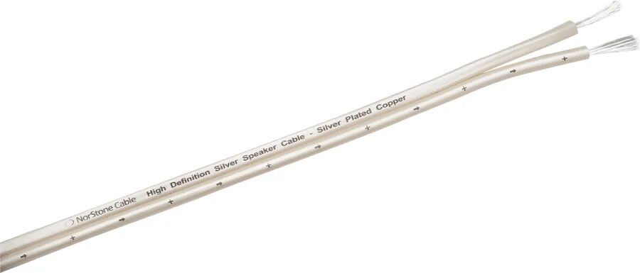 Cable de altavoz NorStone Silver SV150 - 1.5 mm² - 100 m - Blanco Perla