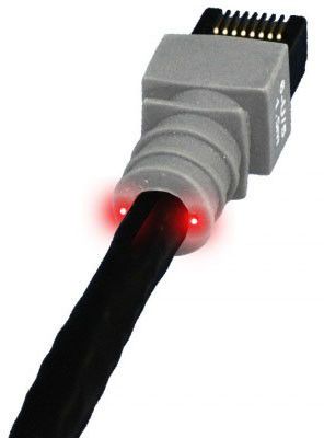 PatchSee Class6Patch - RJ-45 (M) to RJ-45 (M) Connector Cable - 20 Inches - UTP - CAT 6 - Shielded - Black