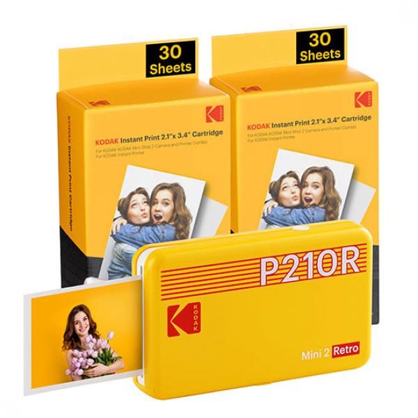 Kodak Mini 2 Retro 2.1" x 3.4" Photo Printer