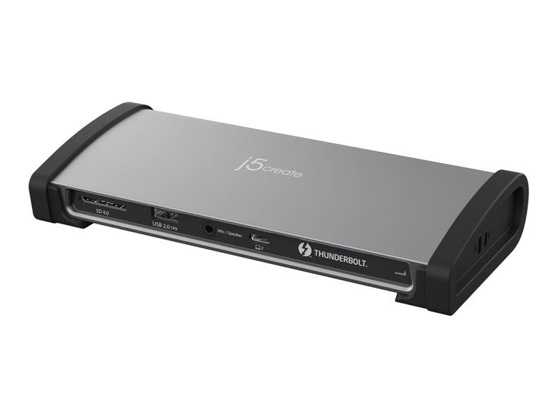 j5create JTD562 - Thunderbolt 3/4 Docking Station - USB-C, 2 x Thunderbolt 4, 1GbE, 135W