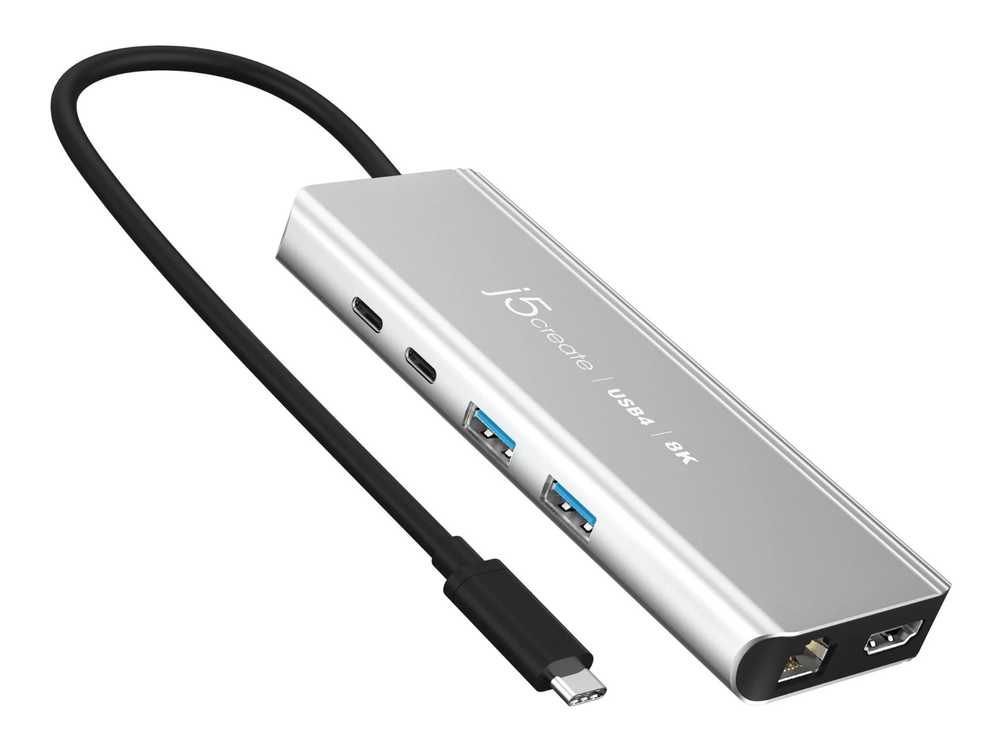 j5create JCD403-N Docking Station - USB-C / USB4 / Thunderbolt 3/4 - HDMI - 1GbE, 2.5GbE