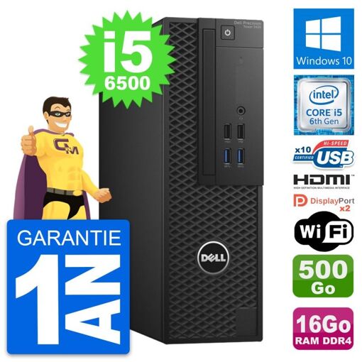 Computadora Dell Precision T3420 SFF - i5-6500, 16GB RAM, 500GB HDD, HDMI, WiFi, Windows 10