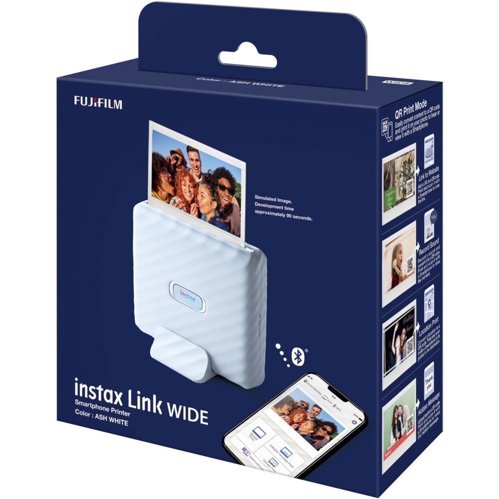 Fujifilm Instax Mini Link Wide White Portable Photo Printer