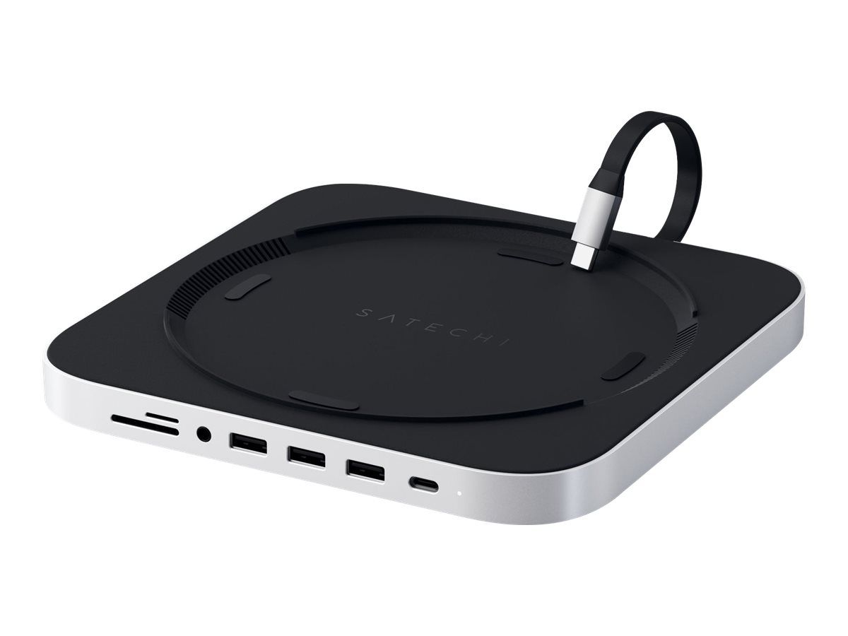 Satechi Type-C Aluminium Stand & Hub - USB-C Docking Station - for Apple Mac mini (Late 2018, Late 2020)