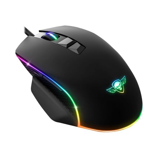 Set de teclado y ratón Suza Spirit Of Gamer PRO-MK5, con iluminación LED, USB, AZERTY, Francés, Negro