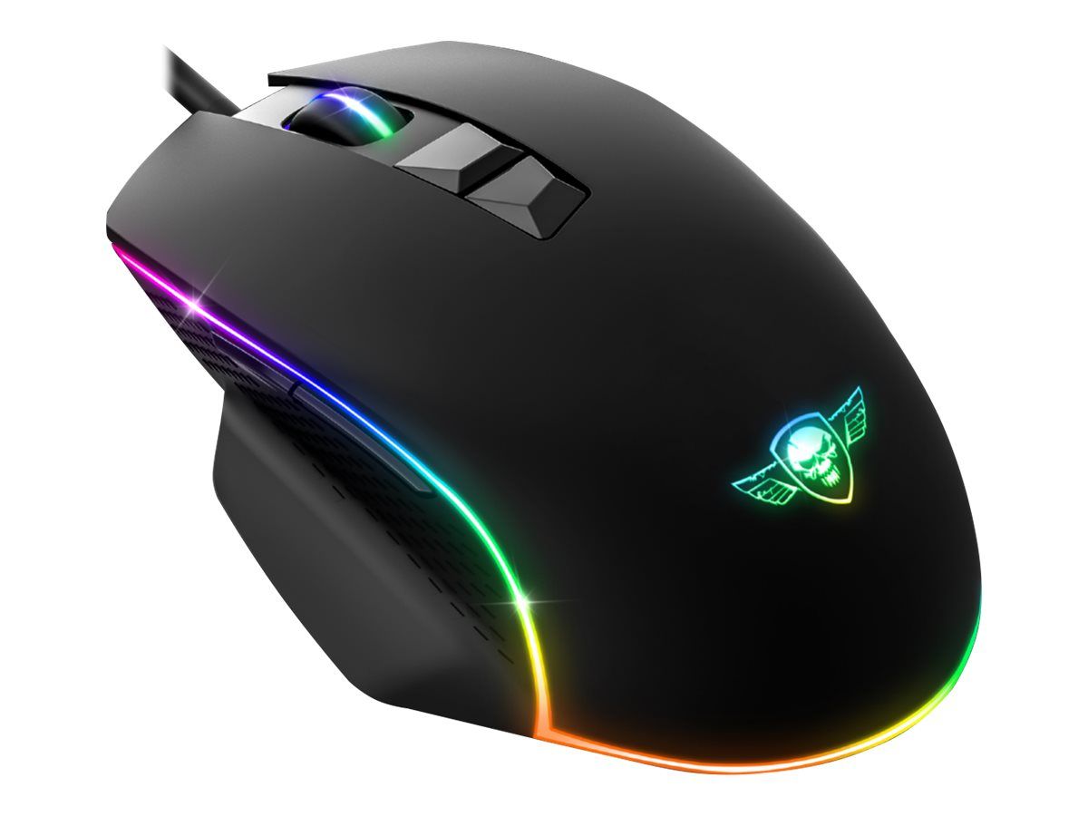Suza Spirit Of Gamer PRO-MK5 Gaming Keyboard and Mouse Set, Backlit, USB, AZERTY, French, Black