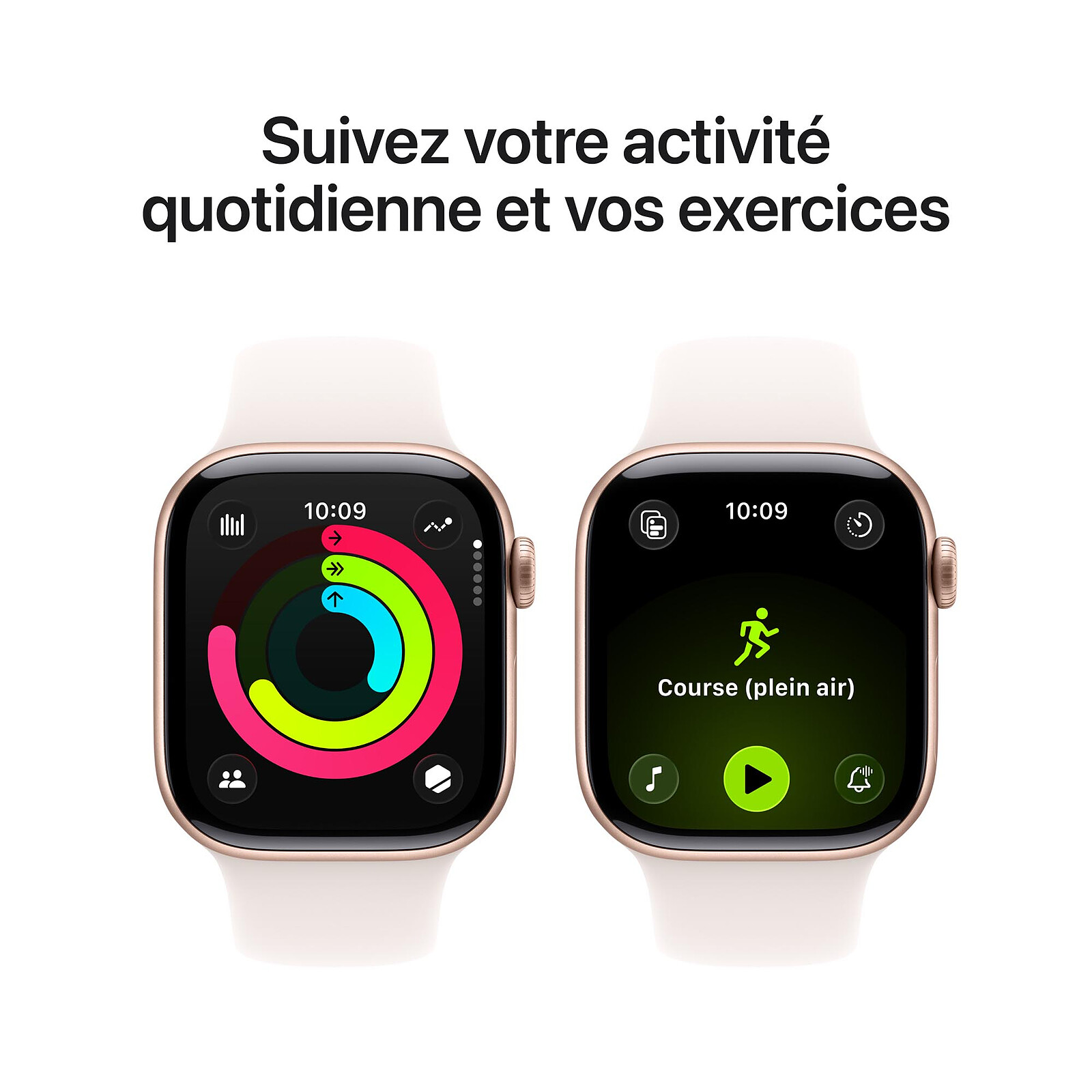Apple Watch Series 11, GPS + Cellular, 42mm, Aluminum, Rose Gold Sport Band, Pink S/M