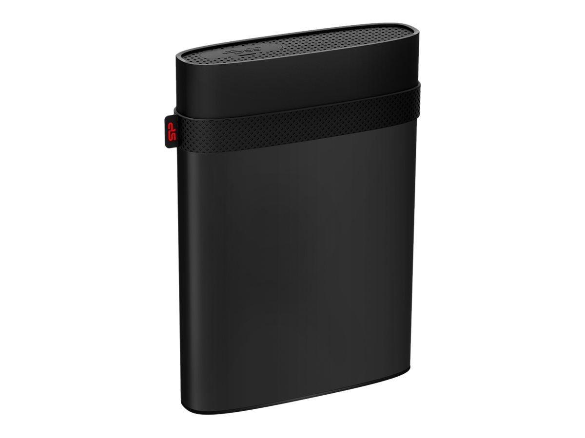 Silicon Power Armor A85B - 1TB External Portable Hard Drive - 2.5" - USB 3.2 Gen 1 - AES 256-bit Encryption - Black