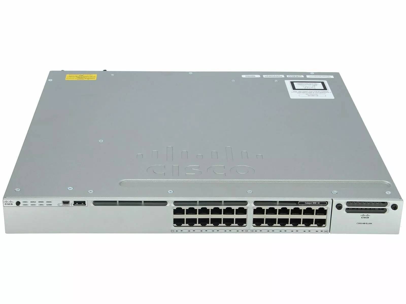 Cisco Catalyst 3850-24T-S - Commutateur - C3 - Géré - 24 x 10/100/1000 - de bureau, Montable sur rack - remanufacturé
