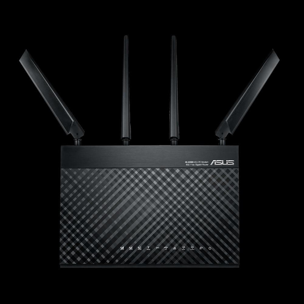 Asus 4G-AC68U Wireless Router - 4 Port WWAN Switch - 1GbE - Wi-Fi 5 - Bi-band
