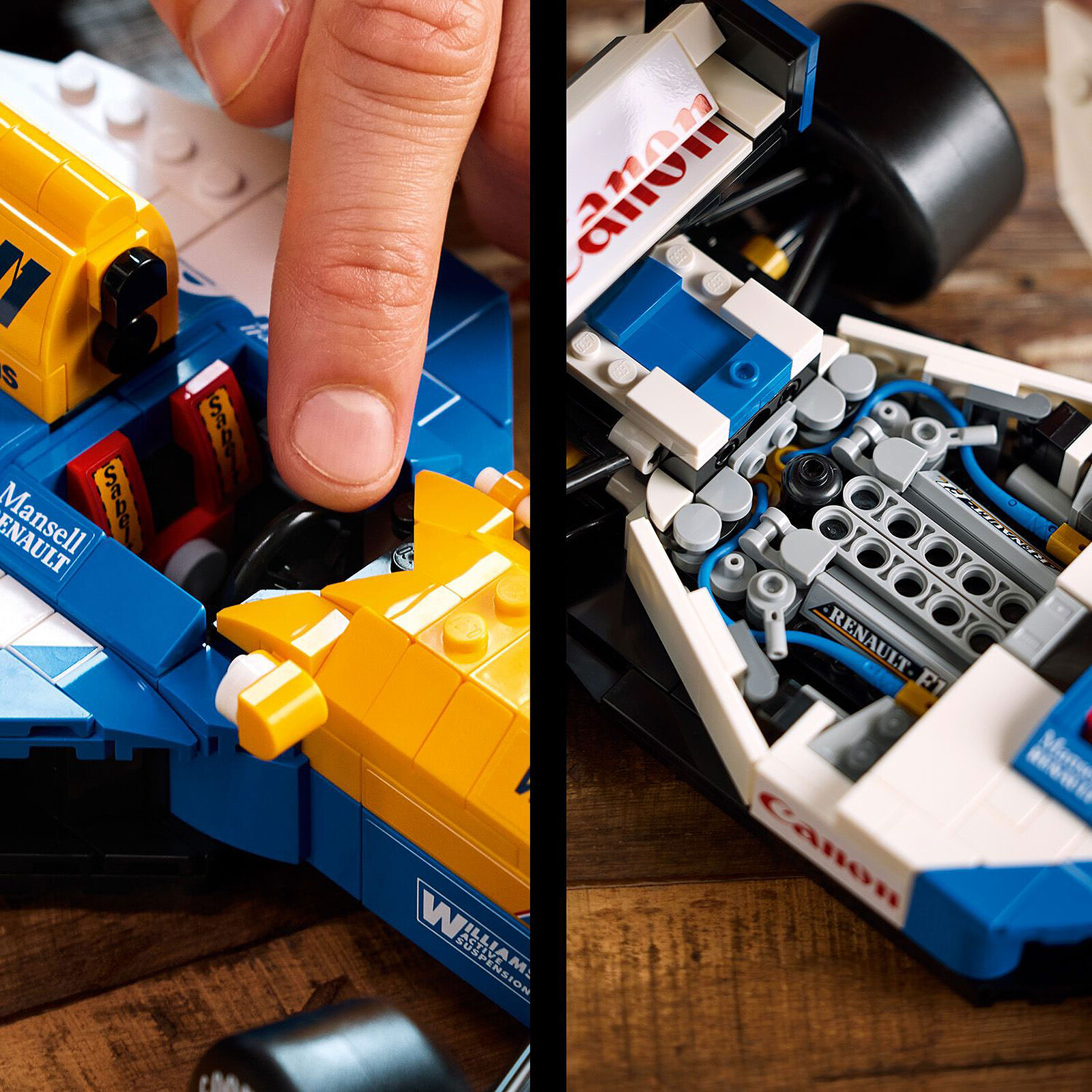 LEGO Icons 10353 Williams Racing FW14B and Nigel Mansell