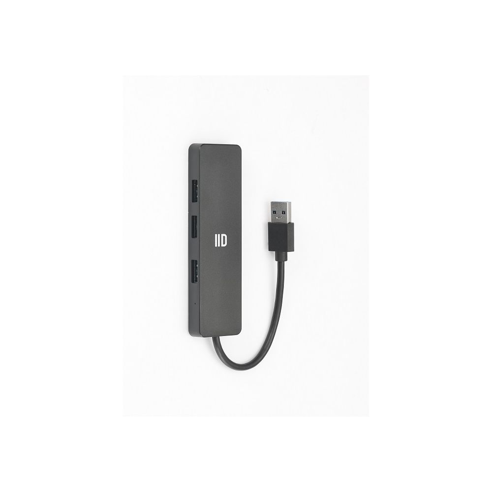 USB 4-Port Hub, Black