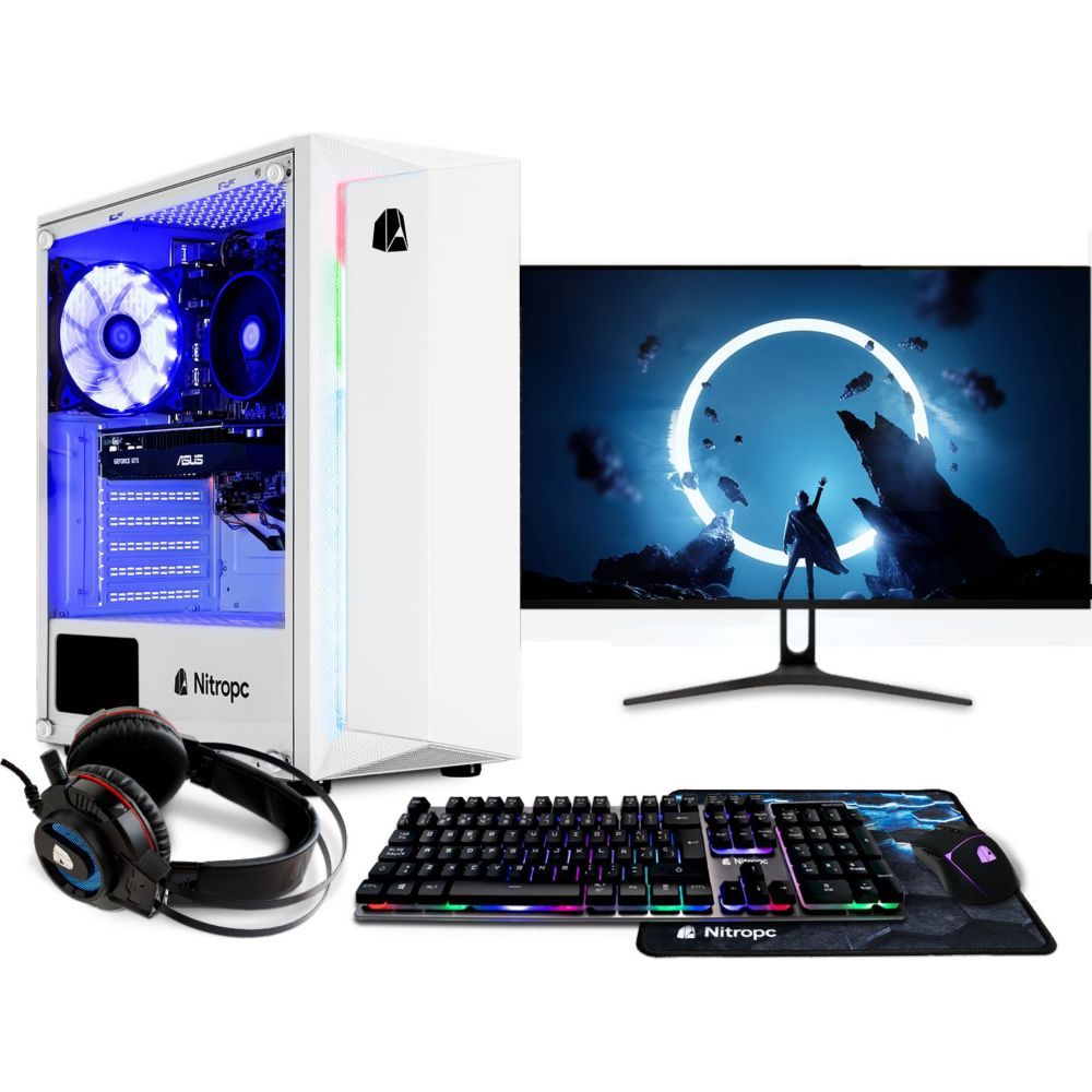 Paquete NitroPC Plata - Computadora de juegos todo en uno