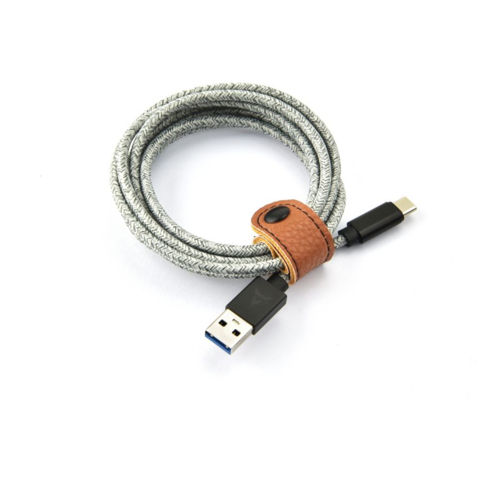 Cable USB C a USB Adeqwat, 2 m, Gris