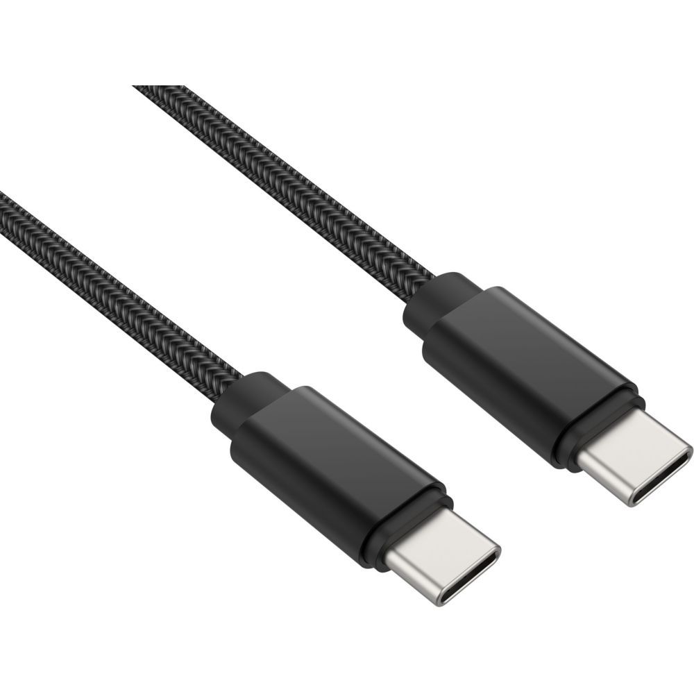 Cable Adeqwat USB-C a USB-C, 2m, Negro