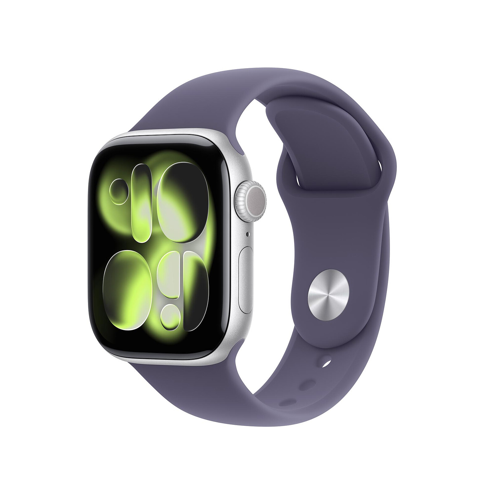 Apple Watch Series 11 GPS 42 mm Aluminium Silver Sport Wristband Purple S/M