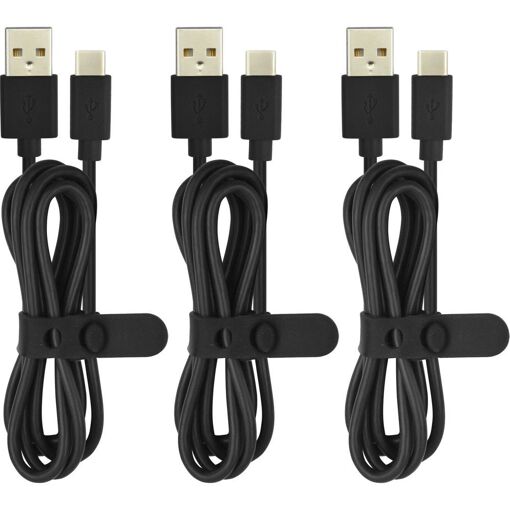 Câble USB C ESSENTIELB pack de 3, 1M blanc