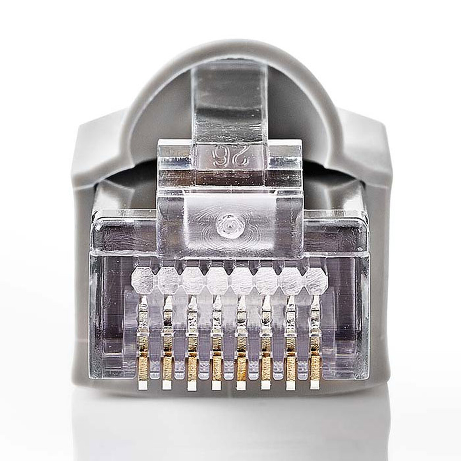Nedis Connectors RJ45 Cat 5 UTP Male Grey/Transparent (per 10)