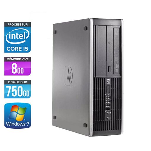 HP Elite 8100 SFF - Intel Core i5-650 / 3.2 GHz - 8GB RAM - 750GB HDD - DVDRW - Gigabit Ethernet - Windows 7 Pro