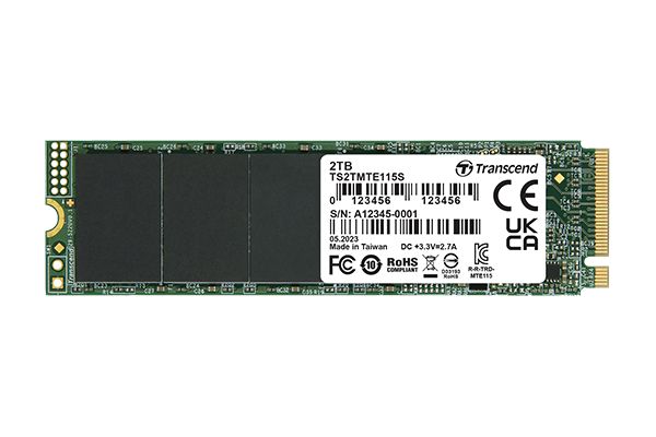 Transcend 115S SSD - 500GB - M.2 2280 (Dual-Sided) - PCIe 3.0 x4 (NVMe)