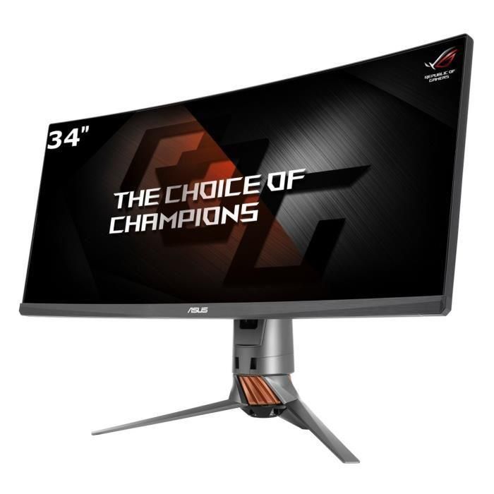 ASUS ROG Swift PG348Q - 34" Curved LED Gaming Monitor - 3440x1440 @ 100Hz, IPS, 5ms, HDMI/DisplayPort, Speakers