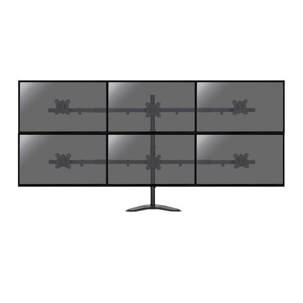 KIMEX 6-Screen Monitor Stand for 17"-32" PC Monitors