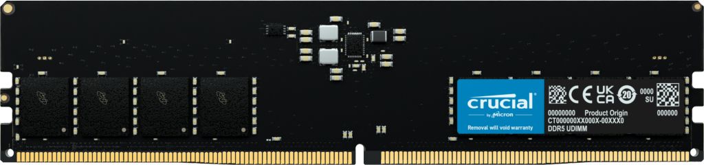 Crucial DDR5 Memory Module, 16GB (1x16GB), 5600MHz, 288-pin DIMM