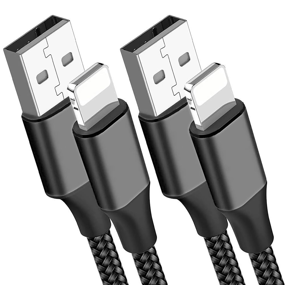 E.F.Connection 3A Nylon USB Cable (1 Meter) for iPhone 14 Series and Older