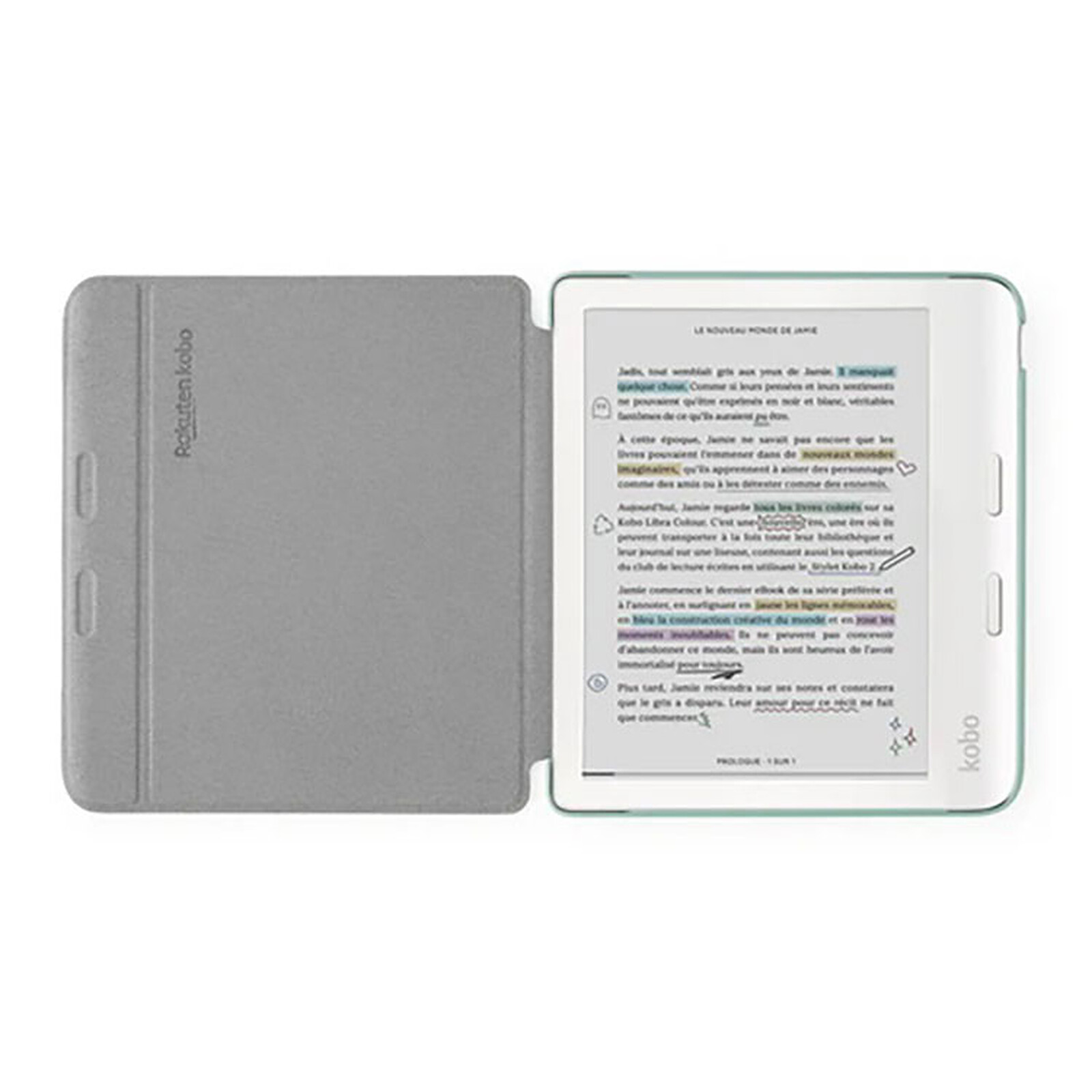 Kobo Libra Colour Basic SleepCover Green