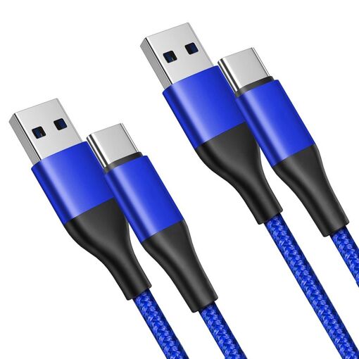 Câble de charge rapide USB-C 3A 1M (lot de 2) E.F.Connection pour la gamme Samsung Galaxy M