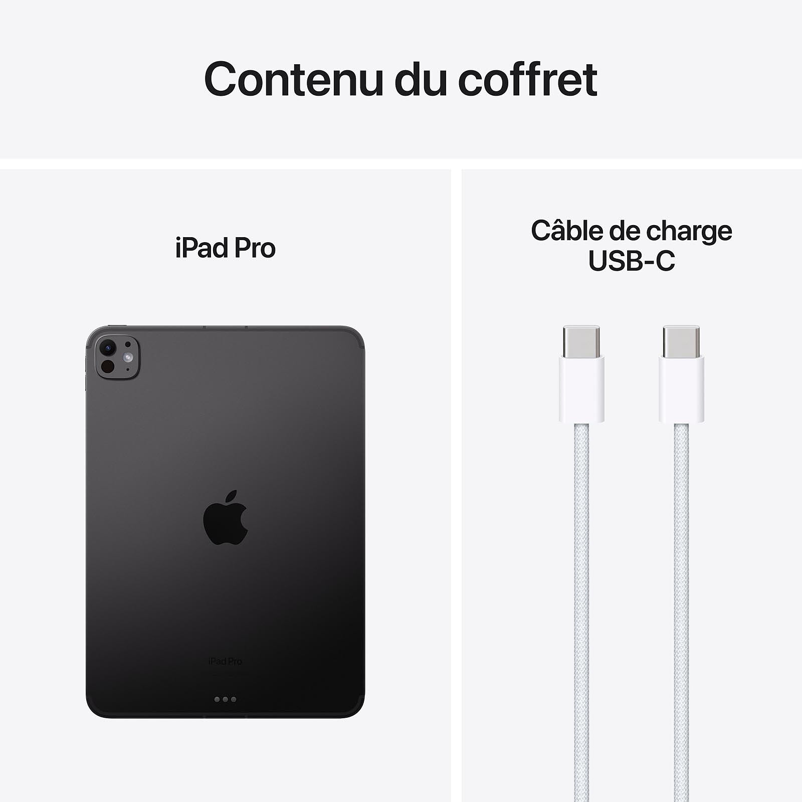 Apple iPad Pro M4 (2024) 11 pouces 256 Go Wi-Fi + 4G Noir