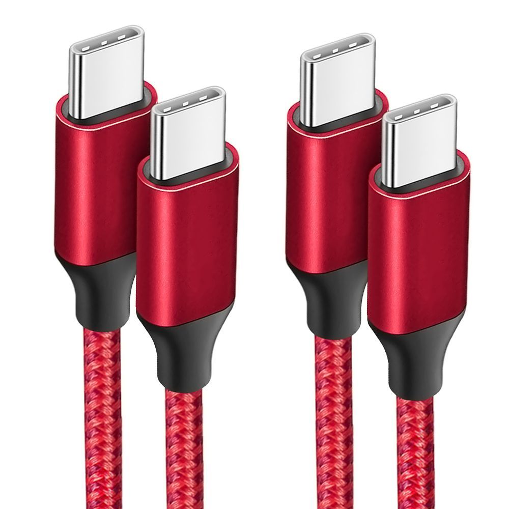 USB-C to USB-C Cable for Xiaomi 13 Series - Reinforced Nylon, 1 Meter, Red
