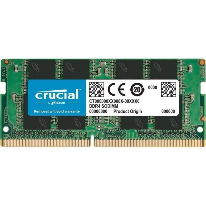 Micron Technology DDR4 8GB SO DIMM Module (260-Pin, 2400MHz, CL17, 1.2V, Unbuffered, Non-ECC)