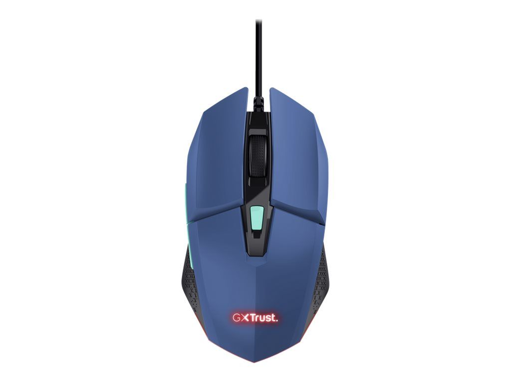 Trust GXT 109B Felox Gaming Mouse, 6 Buttons, Adjustable DPI, RGB, Fast Sensor - Blue