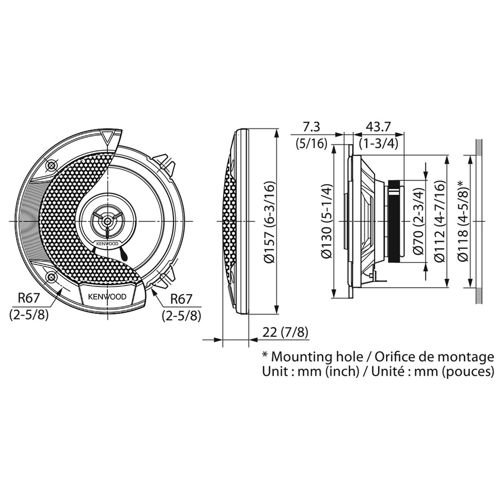 Kenwood KFC-S1366