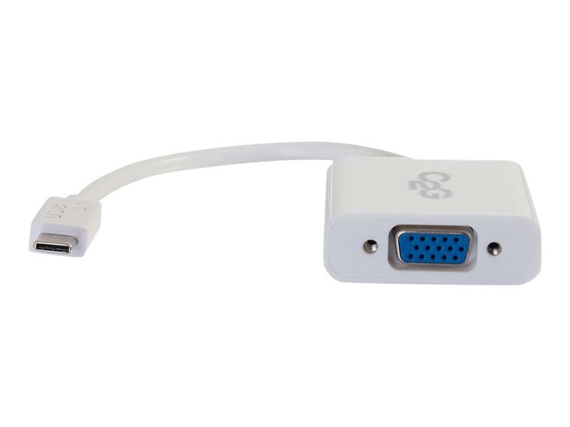 C2G USB 3.1 Type C to VGA Adapter - White