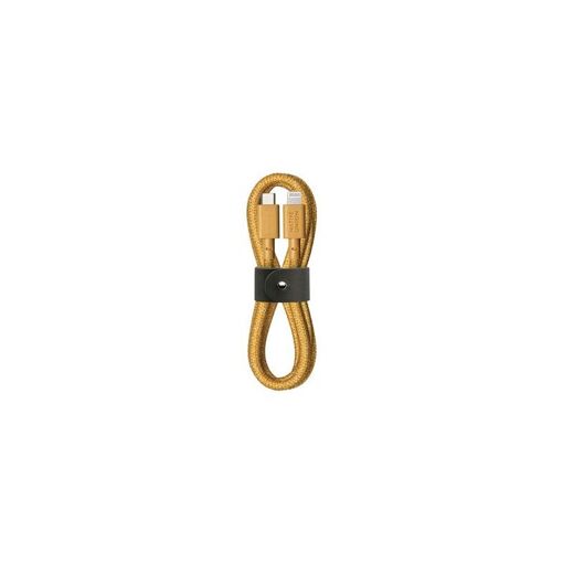 Native Union Belt Kraft USB-C to Lightning Cable 1.2m for iPhones/iPads/AirPods - Yellow