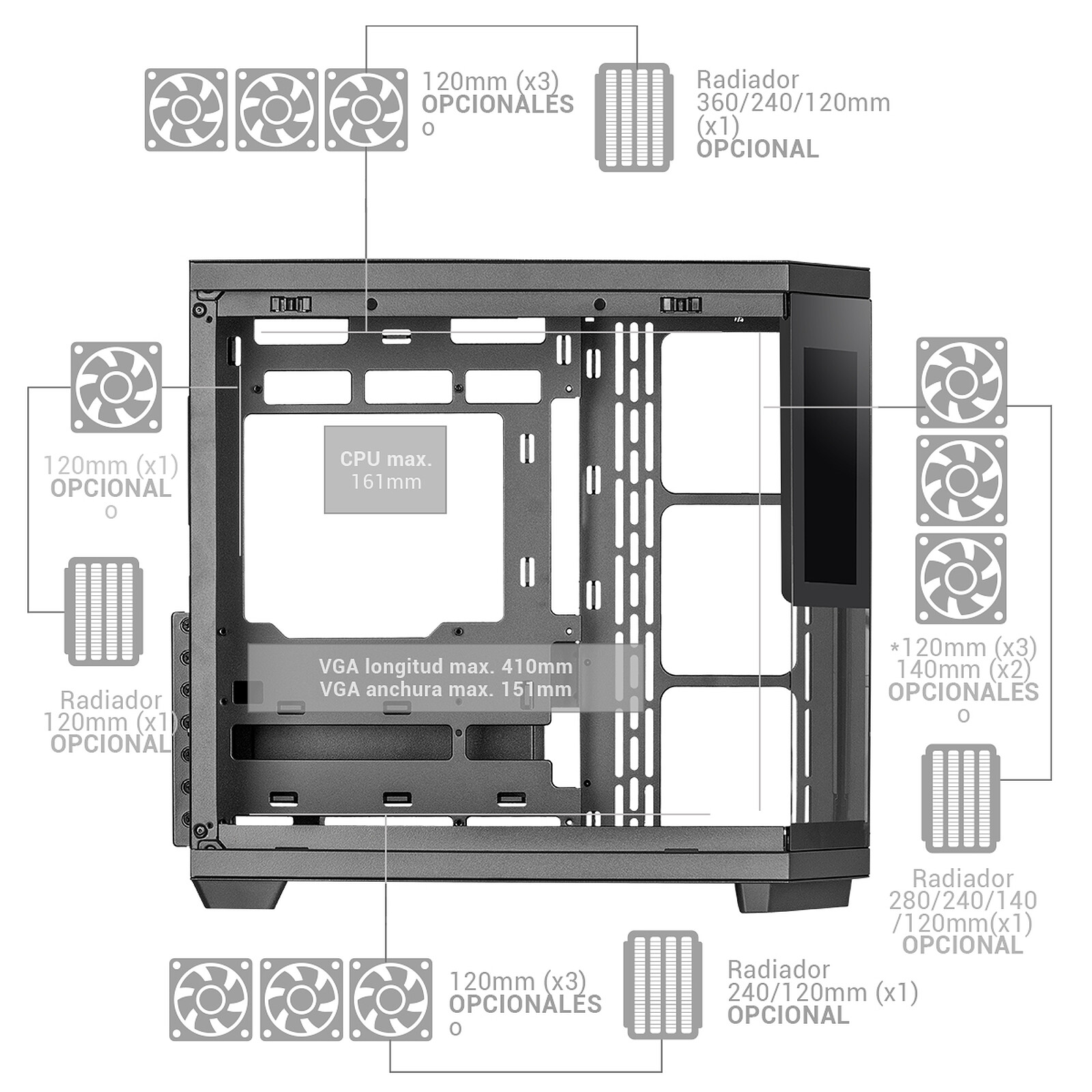 Mars Gaming MC-3TCORELCD (Black)