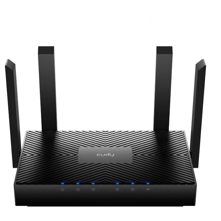 Enrutador inalámbrico Cudy WR3000 Ethernet Gigabit de banda doble (2.4 GHz/5 GHz) Negro