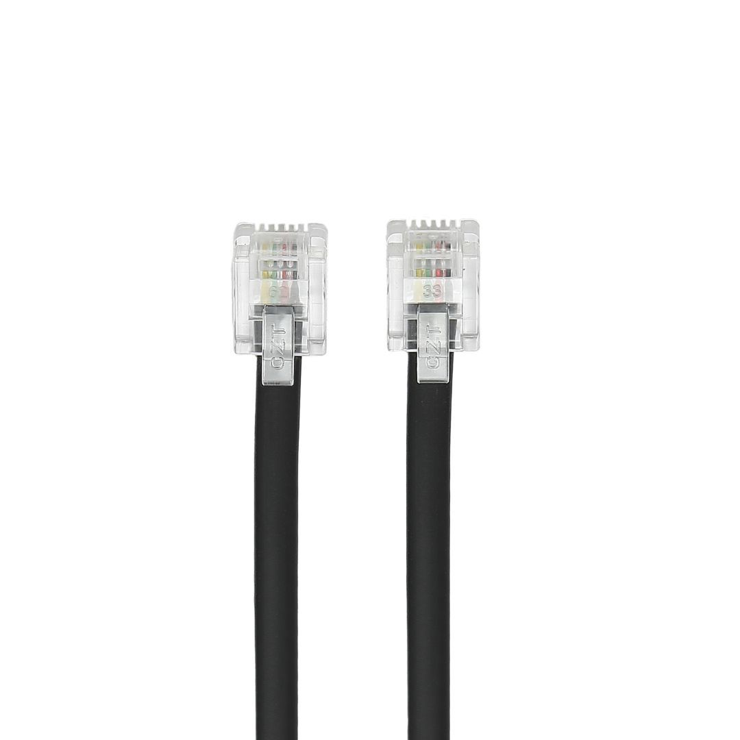 D2 Diffusion RJ11 Male Cable 1.5m - Black