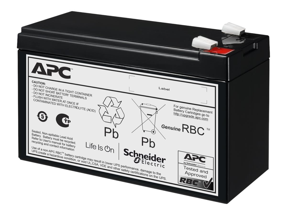 Cargador de batería de respaldo APC #175 - Batería de UPS (equivalente a APC RBC175) - 1 x Batería - Ácido de plomo - Negro