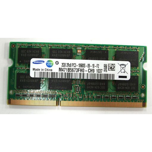 Módulo de memoria Samsung DDR3 de 2 GB (204 pines, 1333 MHz, PC3-10600, CL9)