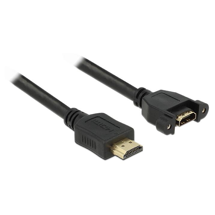 Câble HDMI avec Ethernet Delock - 1 m - Noir